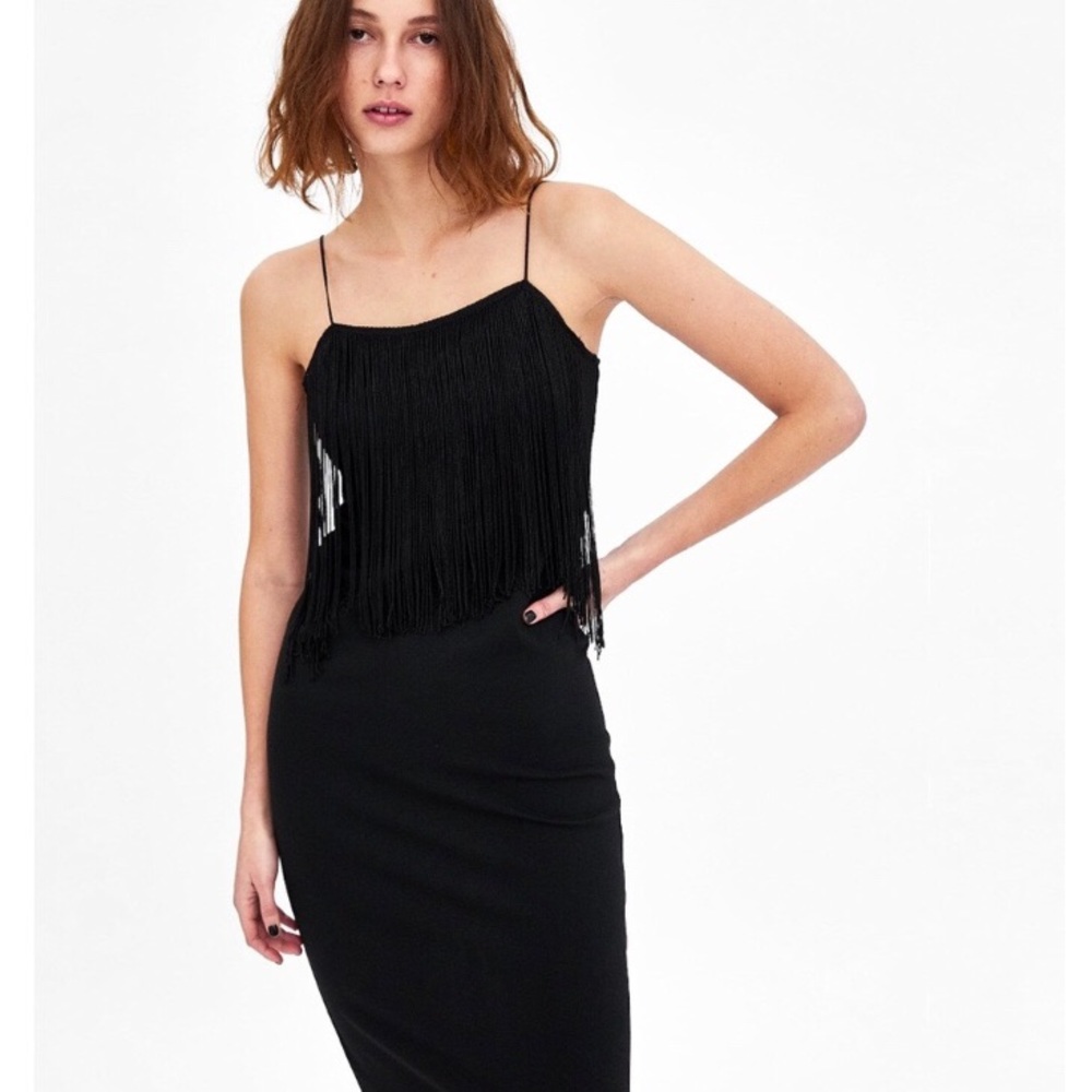 Zara Black Tube Dress